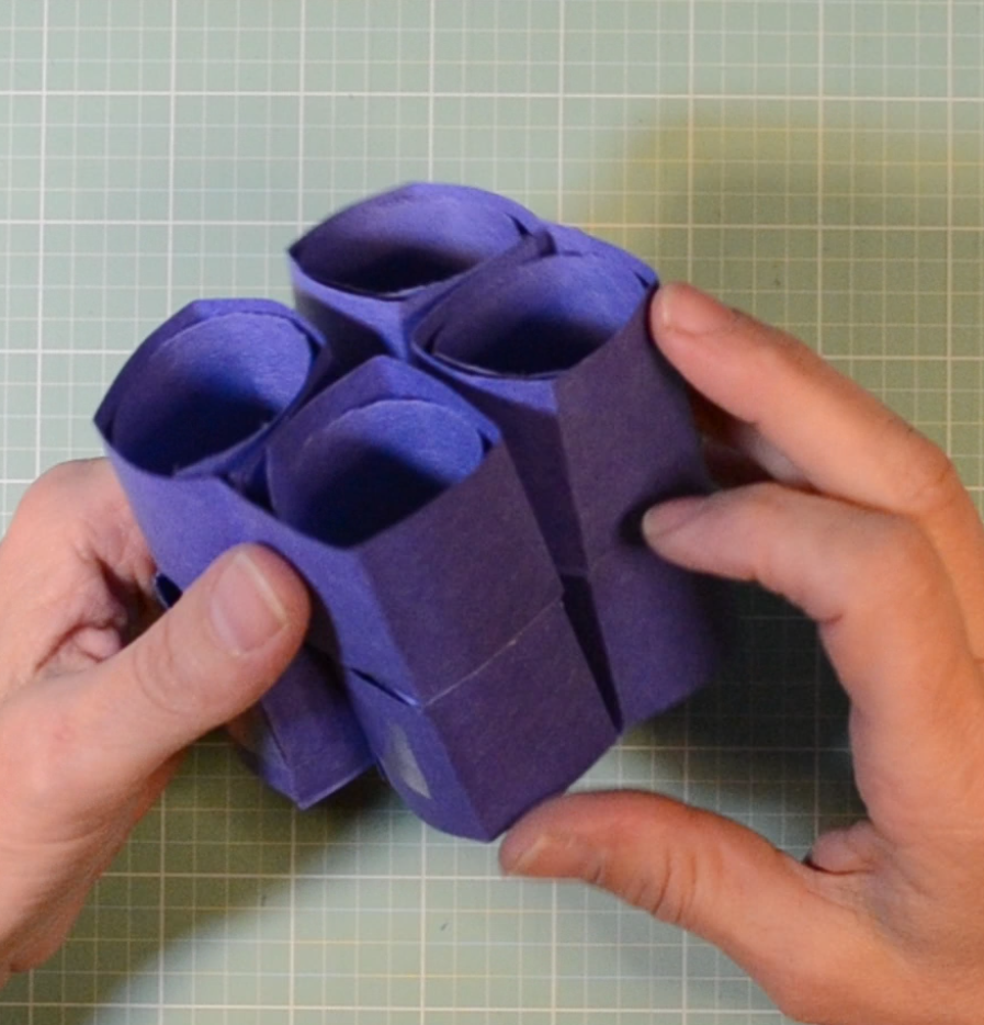 Transformer / Paper Infinity Cube (Tubes) - No Origami Boxes!