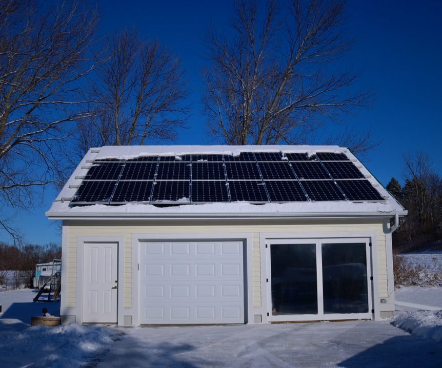 Passive Solar Garage Door