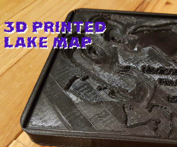 Topographical Lake 3D Print