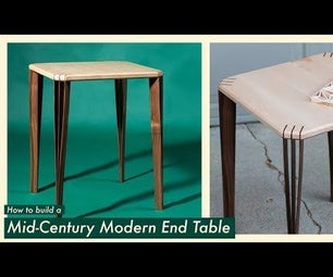 Mid-Century Modern Inspired End Table