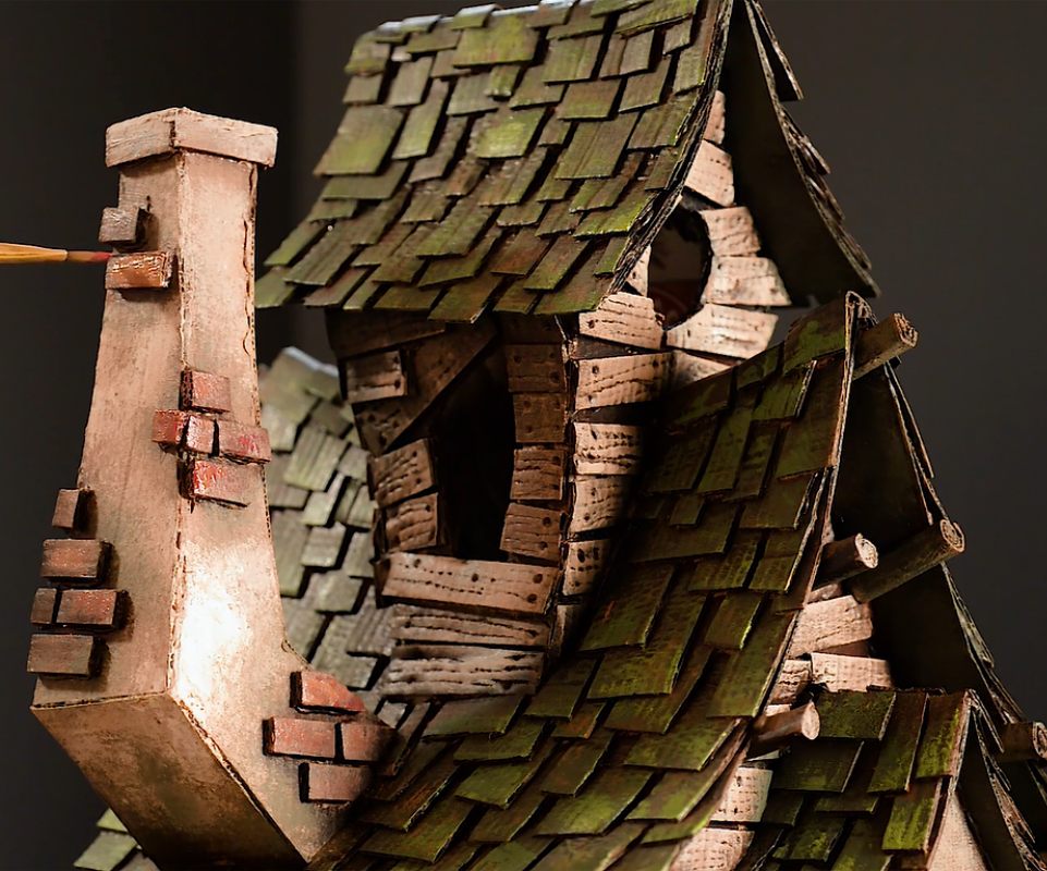 Witch House Using Cardboard