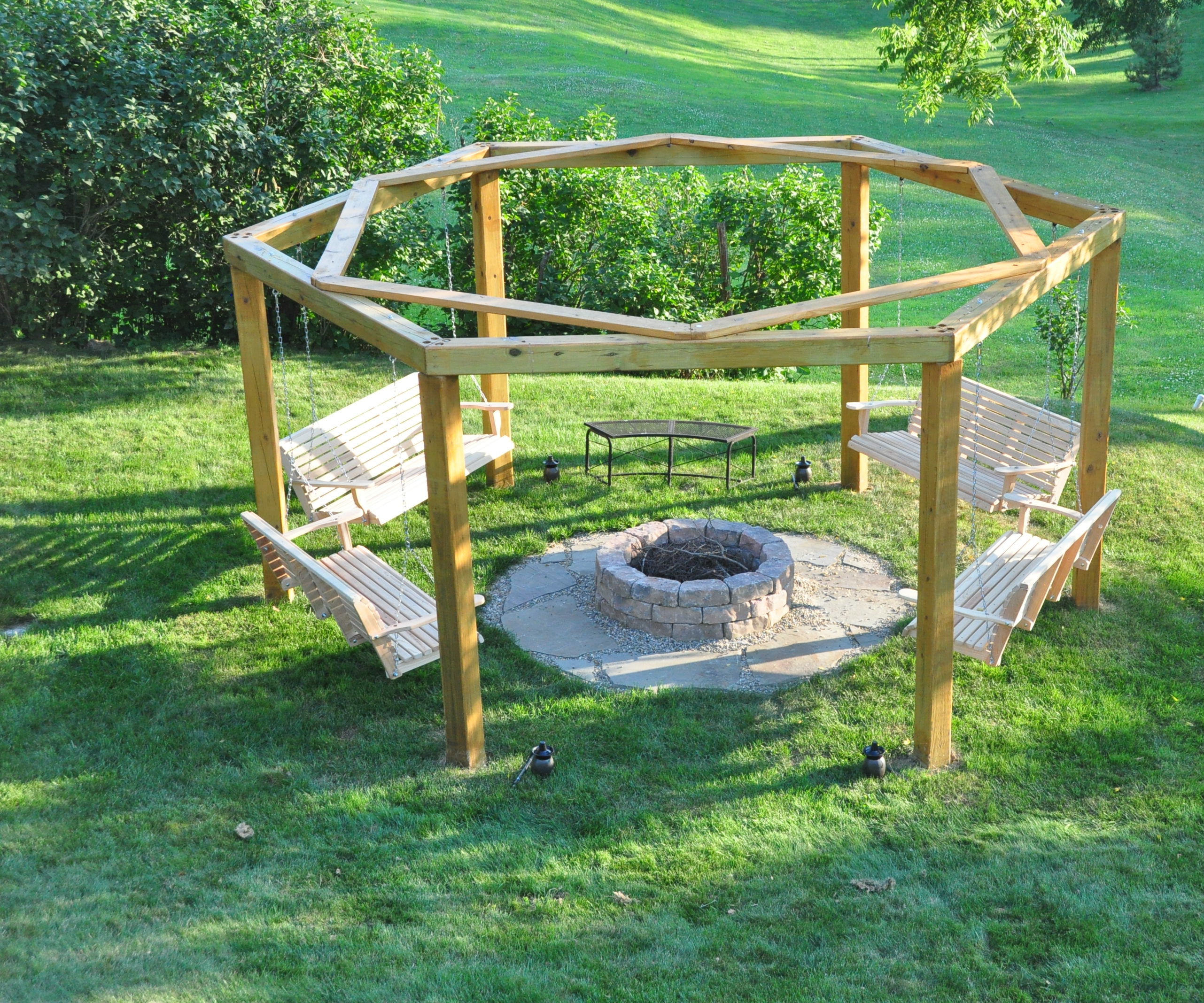 Porch-Swing Fire Pit