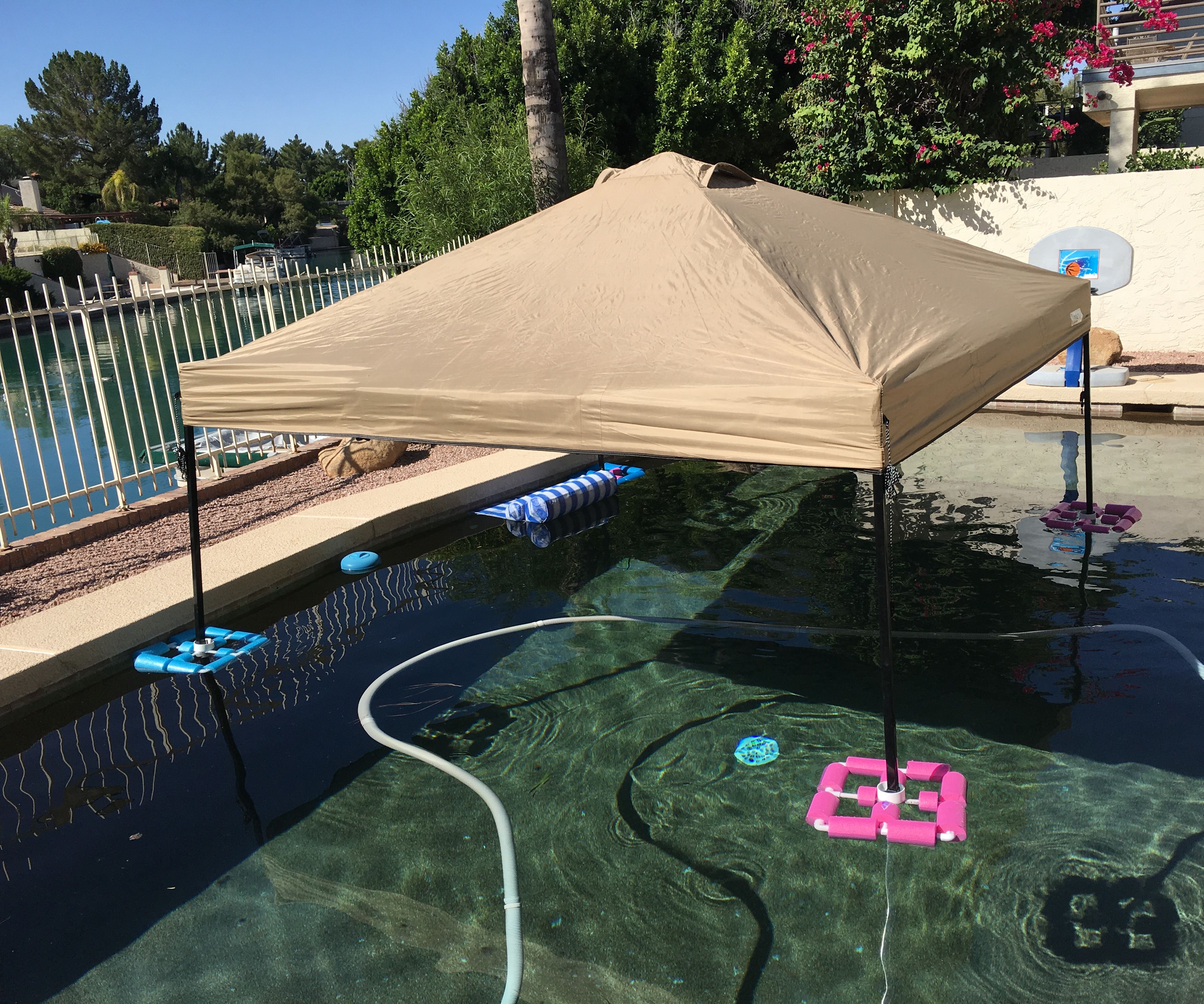 Canopy/Gazebo (also known as a EZ-UP) float for the pool or lake for cheap