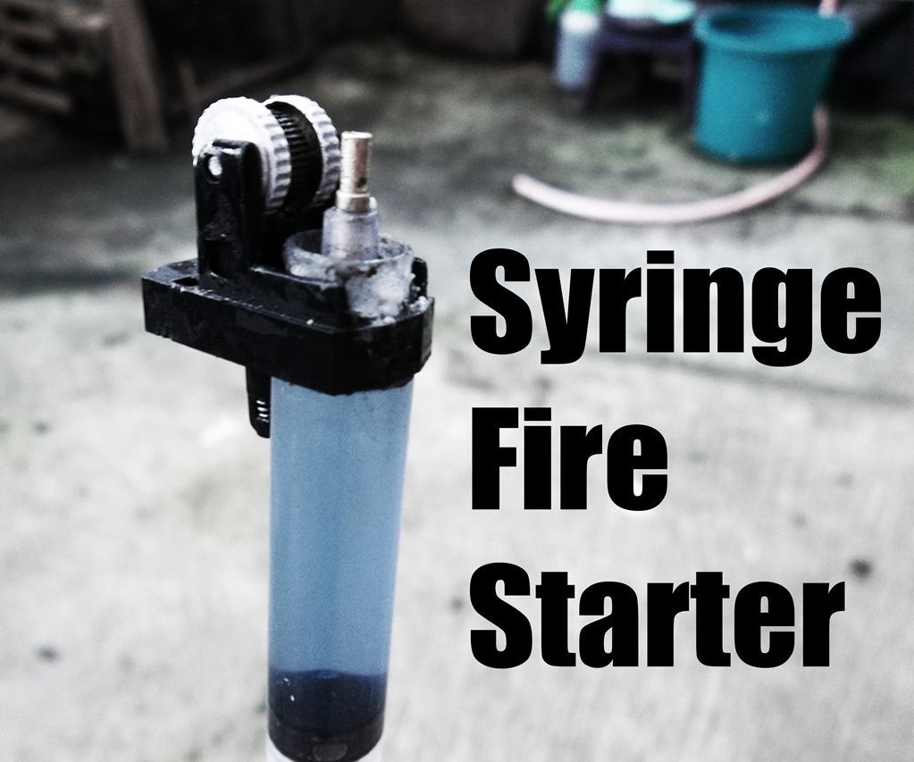 Syringe Fire Starter