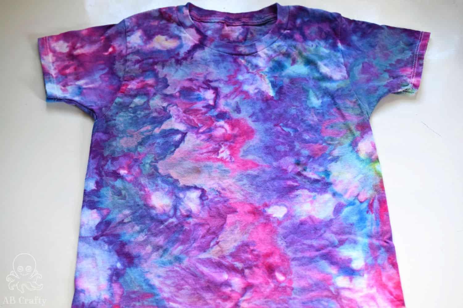 Using Ice for Tie Dye