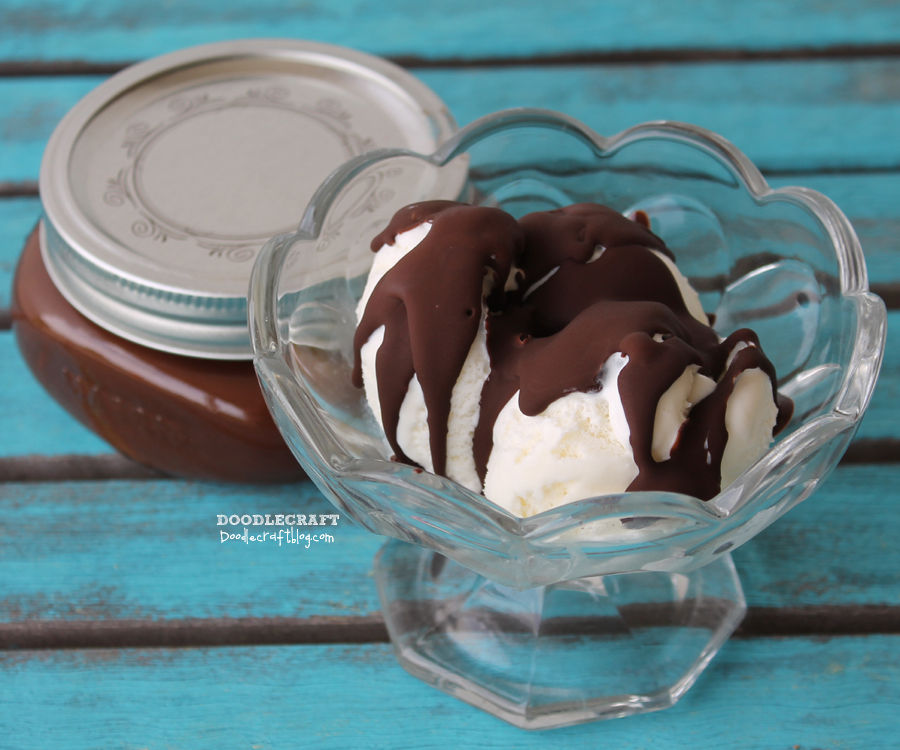 Homemade Chocolate Shell Ice Cream Topping!