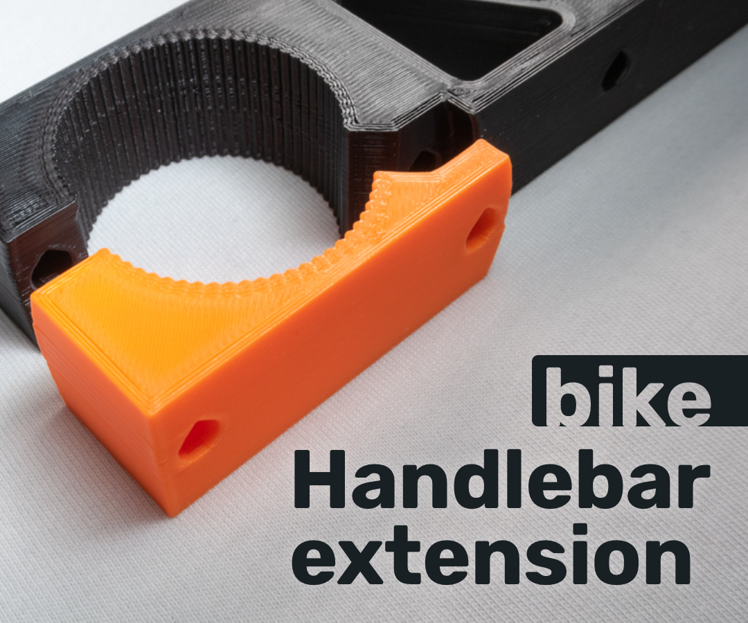 Bike handlebar extension (customizable)