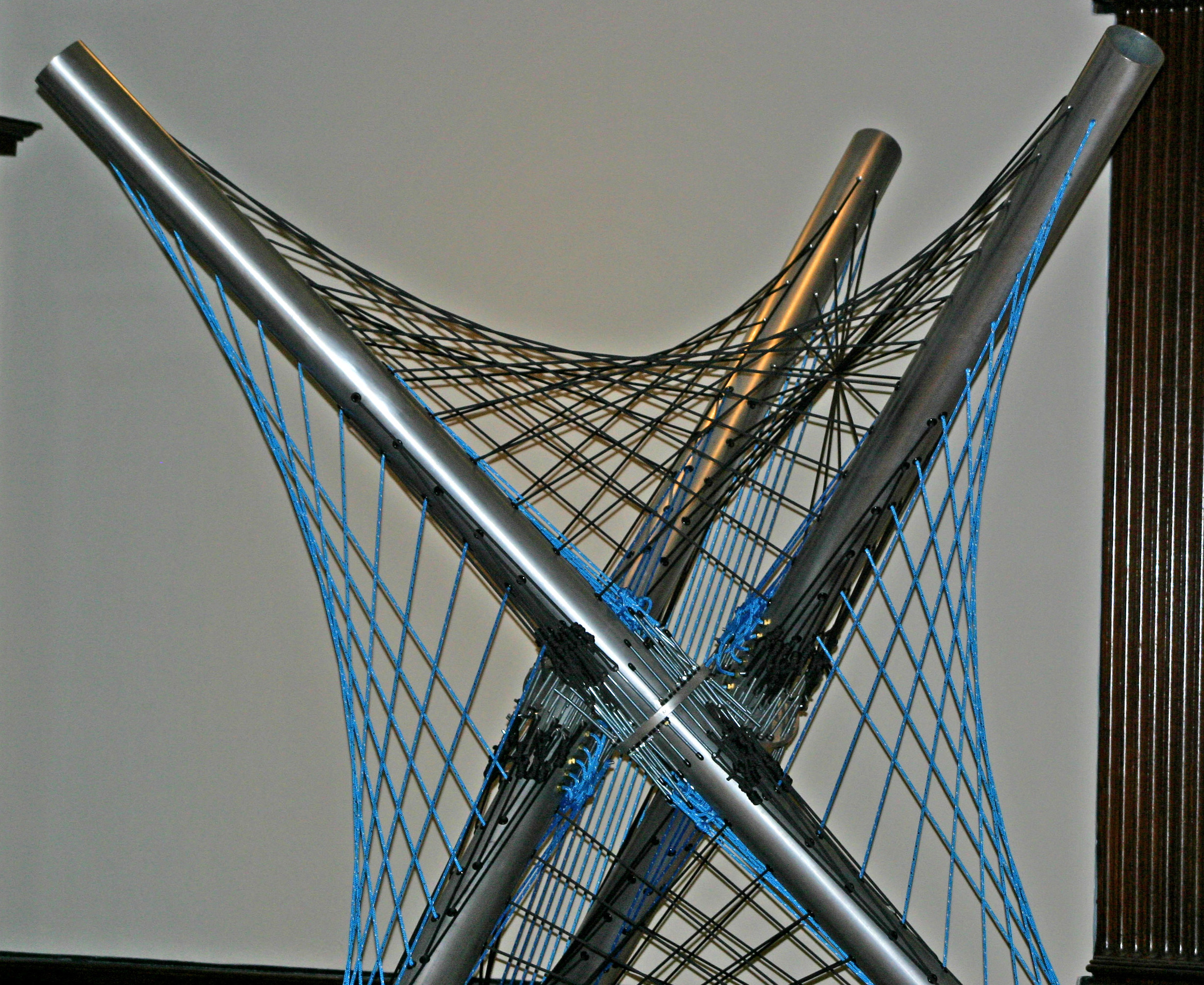 Rope and Sound Interactive Tensegrity Sculpture