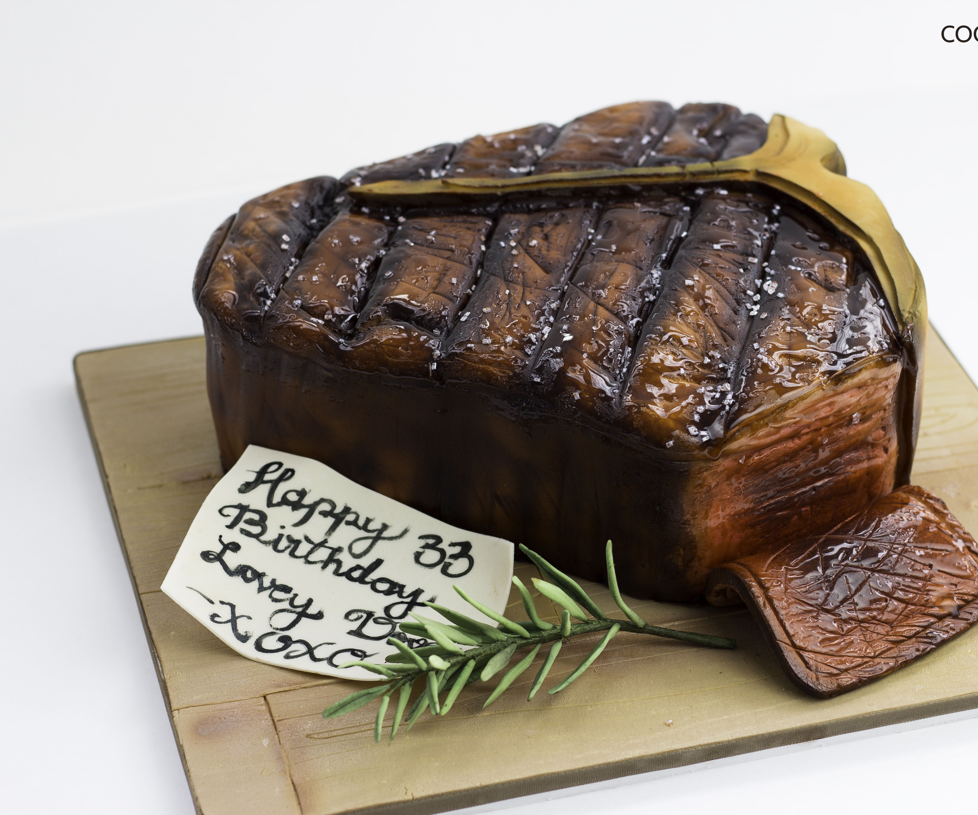 Realistic Porterhouse Steak Cake  