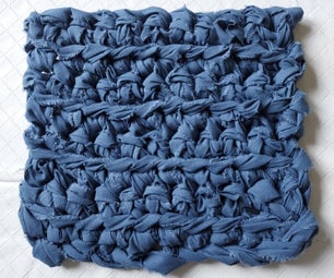 Crocheted Hot Pad From Old Bedsheet