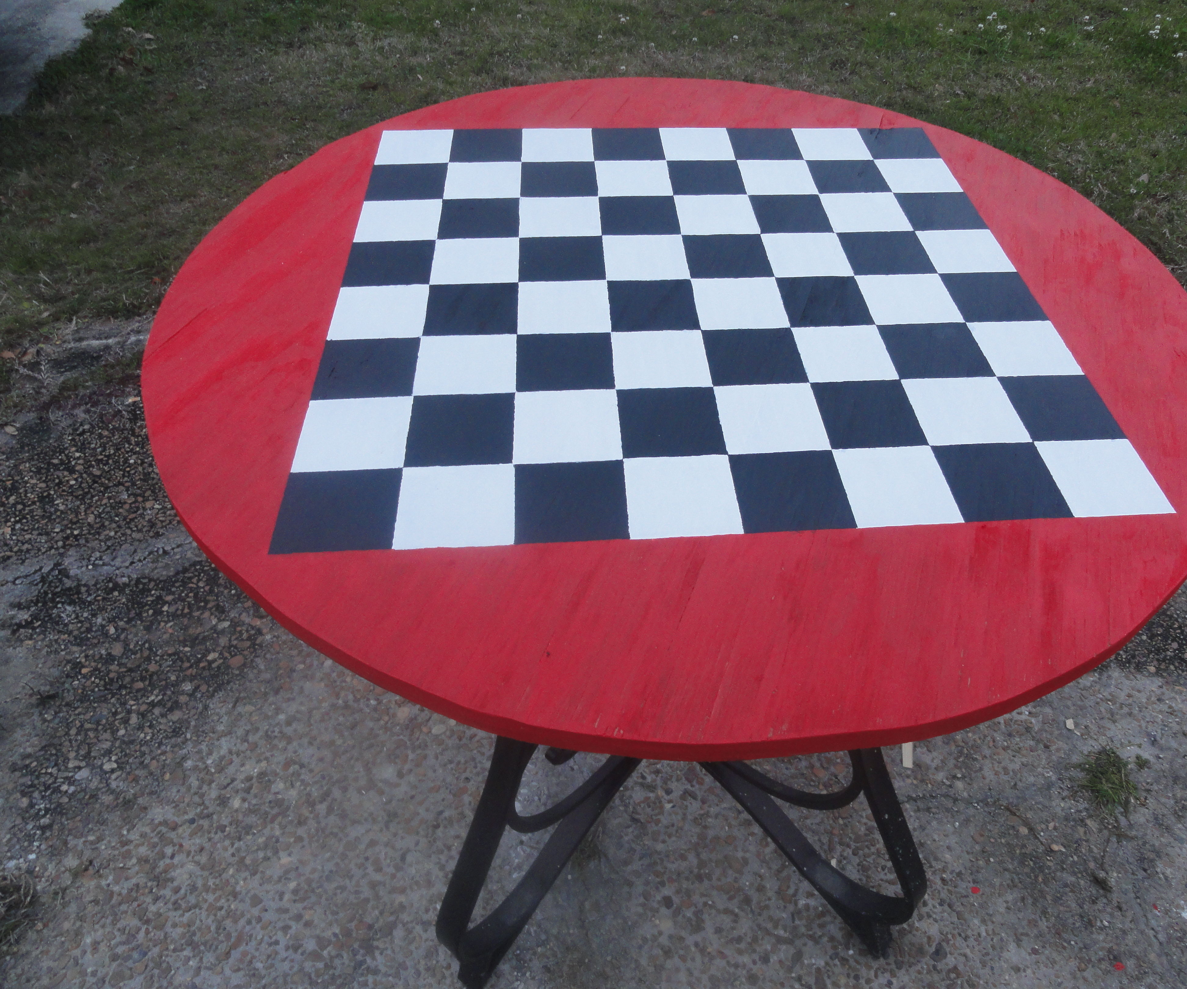 Outdoor Checkers/Chess Table