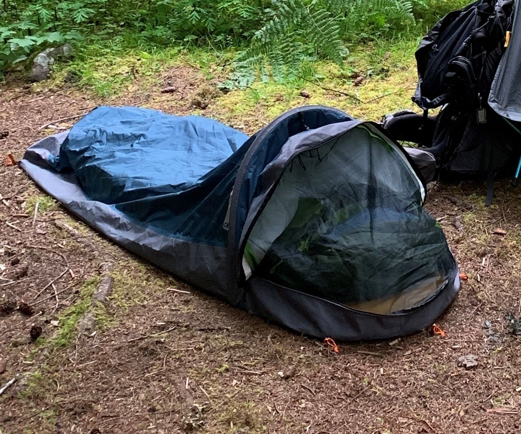 OR Alpine Bivy Sack:  Mod to Keep the Lid Open