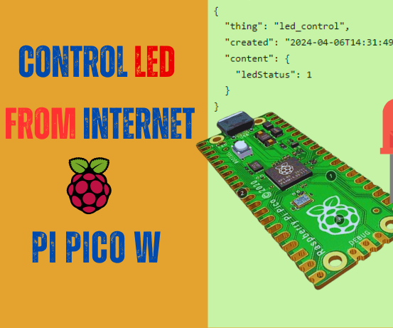 Control LED From Internet Using Raspberry Pi Pico W | Step by Step Guide