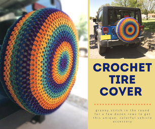 Crocheted Spare Tire Cover