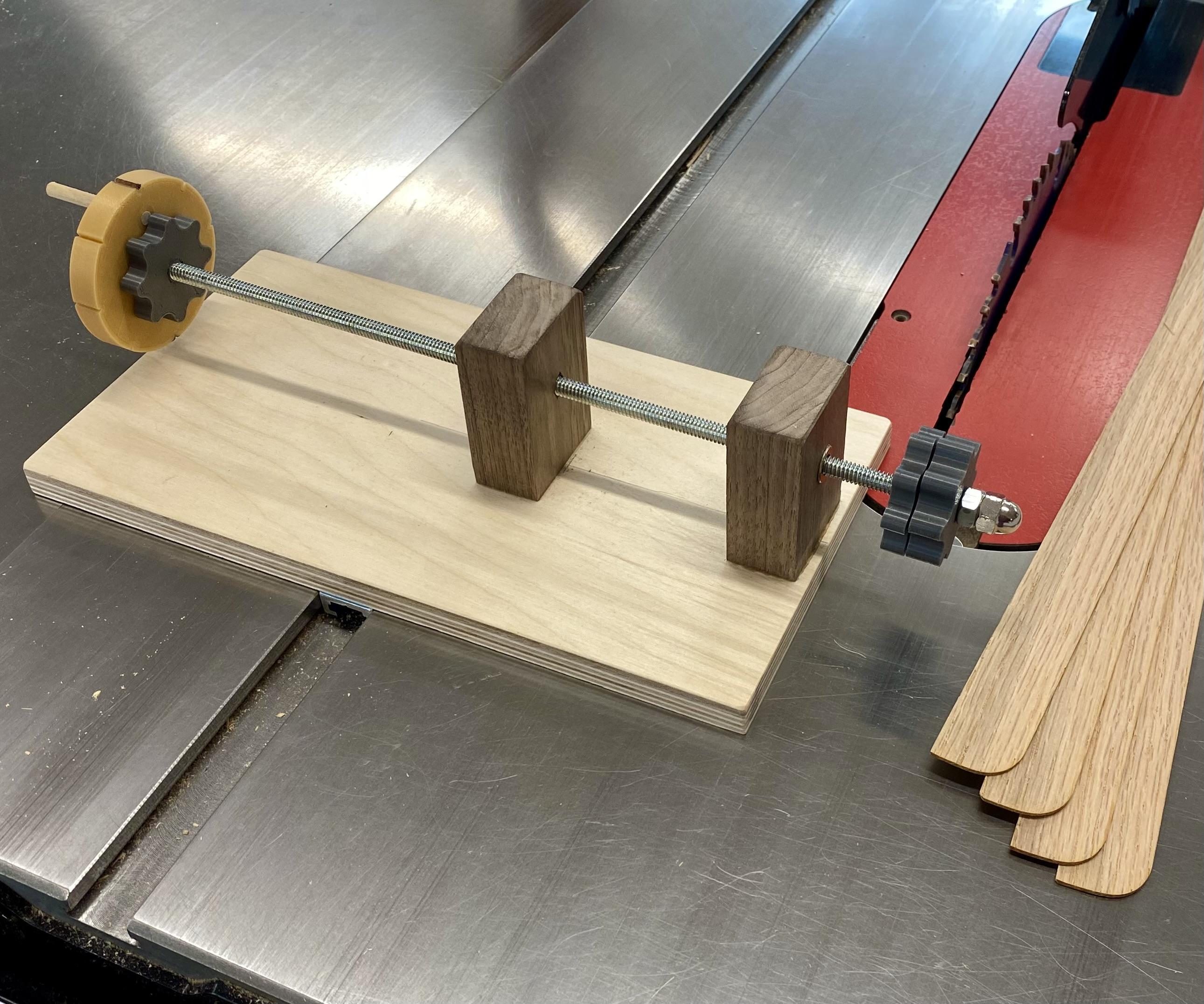 Thin-Strip Cutting Jig With Micro Adjustment