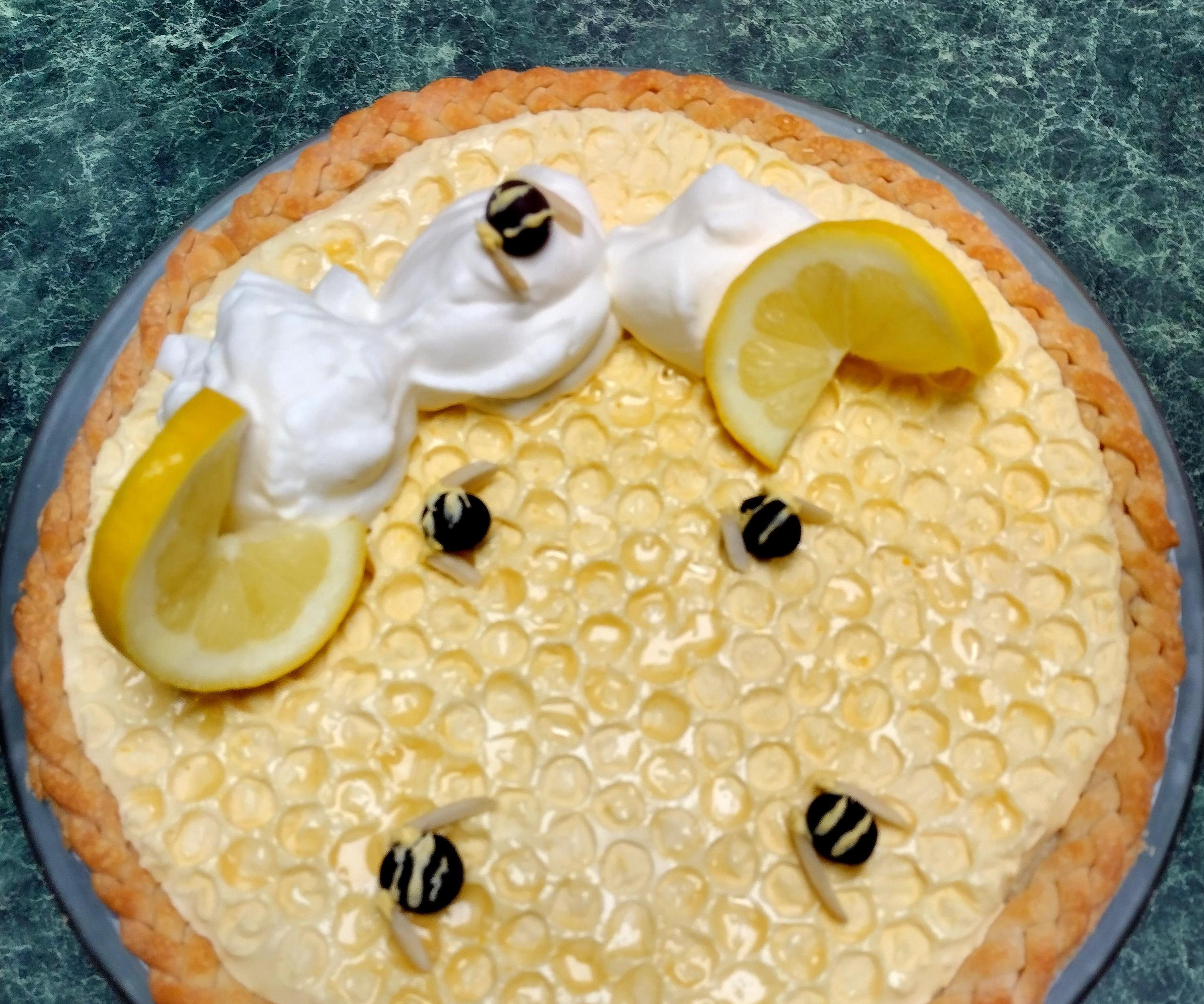 Lemon Chiffon Bee Pie