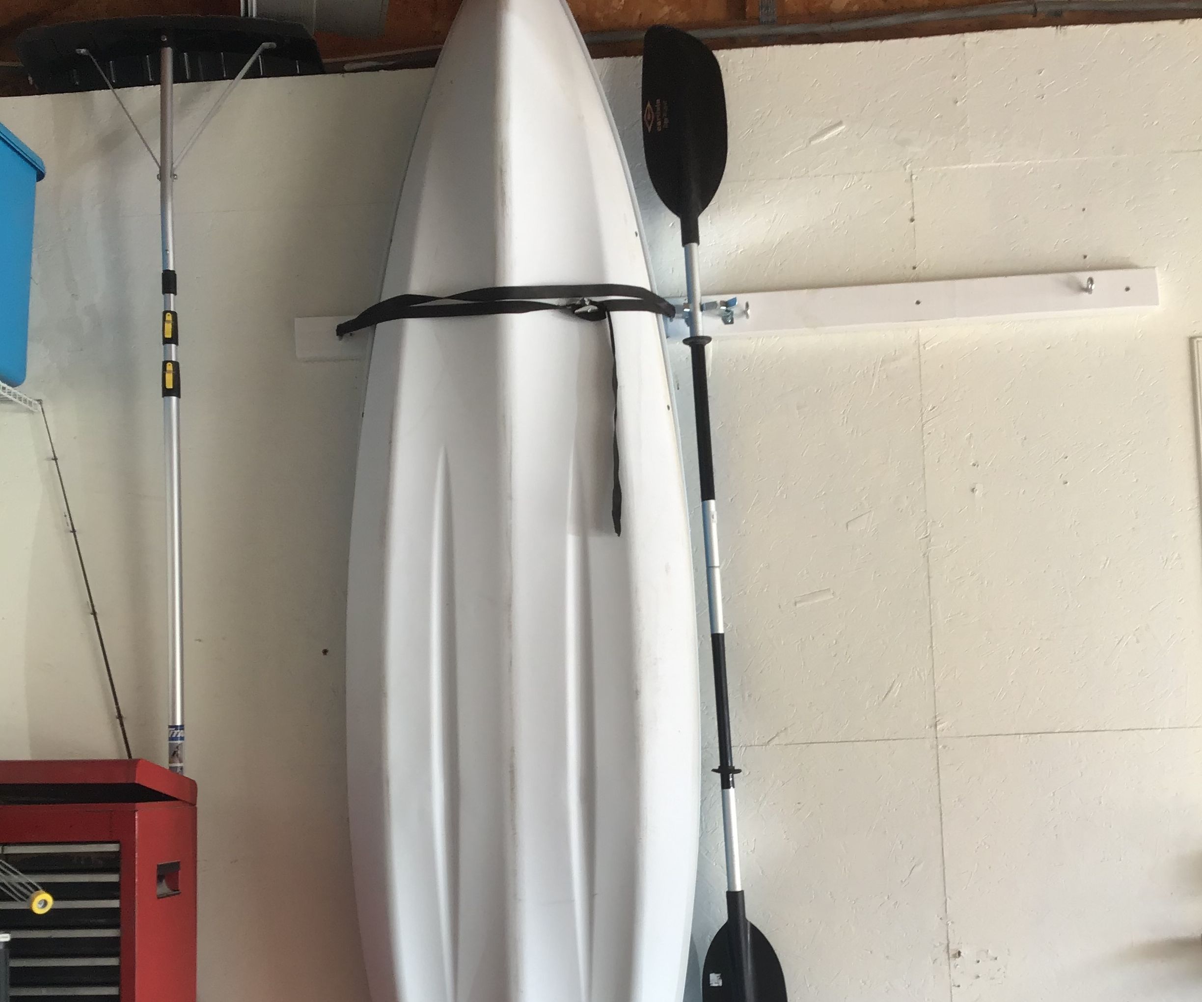 This Is a Super Easy and Super Quick Way to Vertically Store Your Kayak