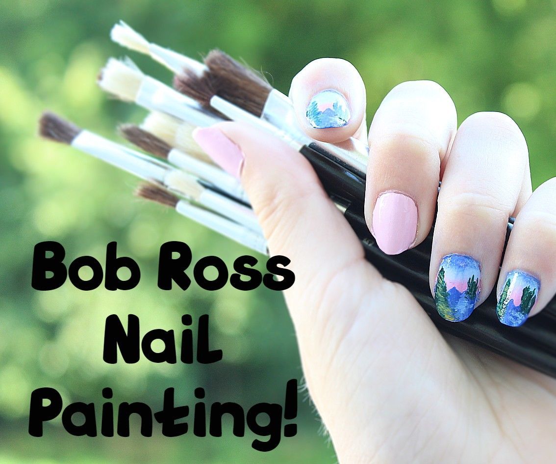 Bob Ross Nails
